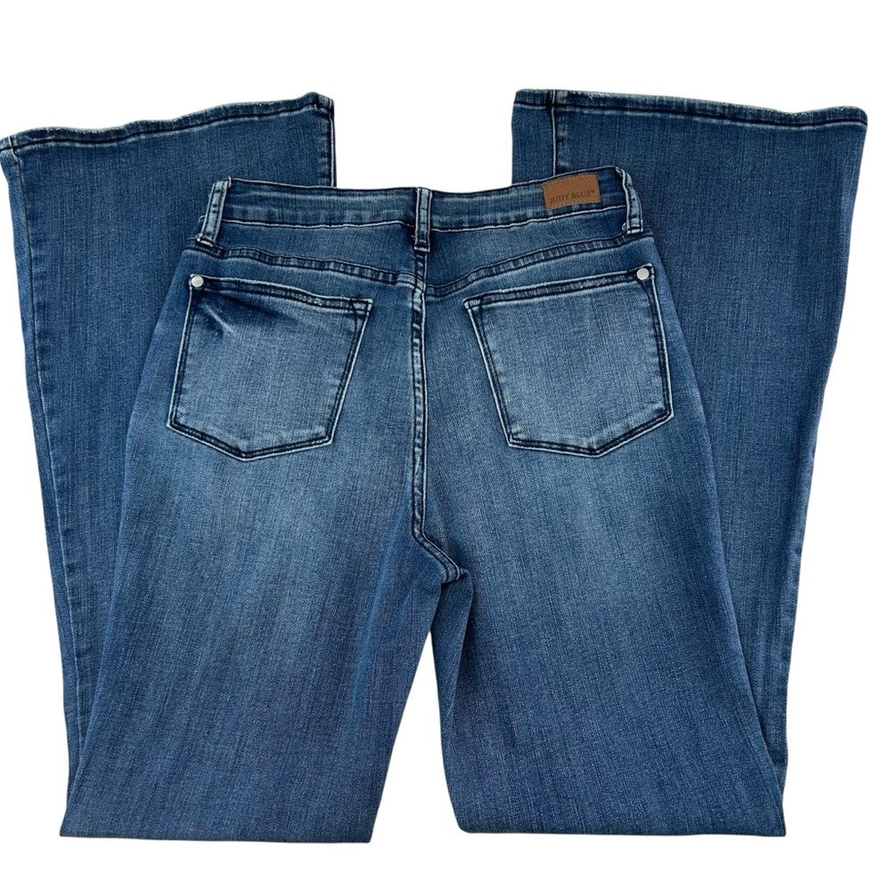 JUDY BLUE Flare Fit High Waist Blue Jeans 28 - Picture 9 of 10